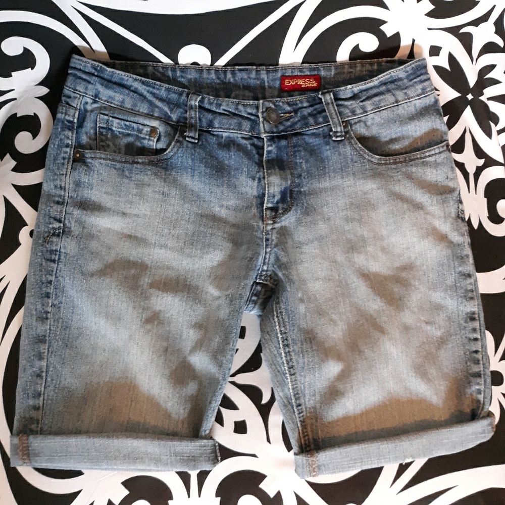 Express Women's Cutoff Denim Jeans Shorts